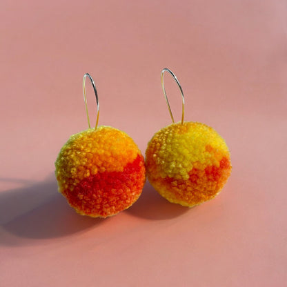 Pompom Earrings