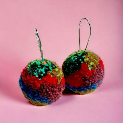 Pompom Earrings